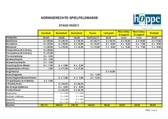 Download Info-PDF Spielfelfmaße