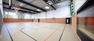 Kombinations-Sportboden HOPPE SN 18, elastische Prallwand